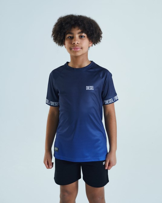 Orange Diesel Farley T-shirt Navy/blau