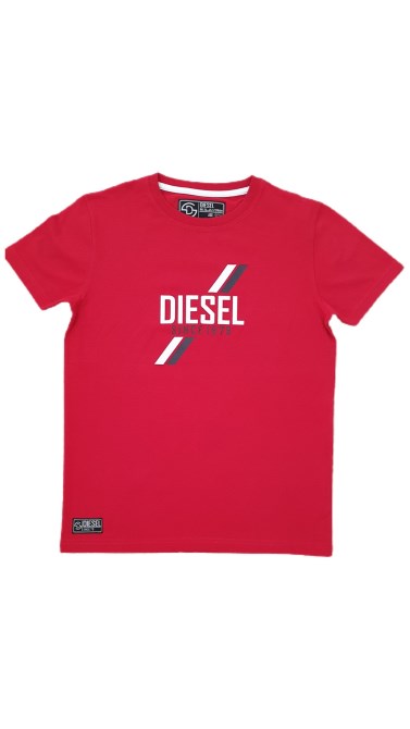 Kurzes T-shirt Rot Diesel Navy