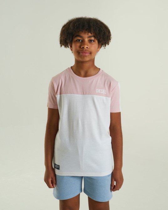 Noah Tee Pink Dieselblau