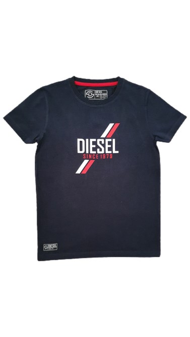 Blaues Kurzarm-t-shirt Navy Diesel