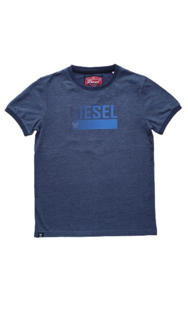 Diesel Fraser Tee Denim Melange Grün