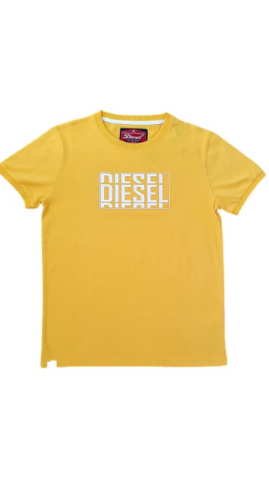 Diesel Eddie T-shirt Gelb Navy