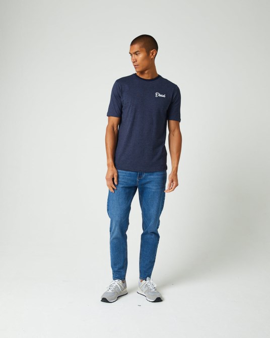 Diesel Dakota T-shirt Navy Blazer Pink