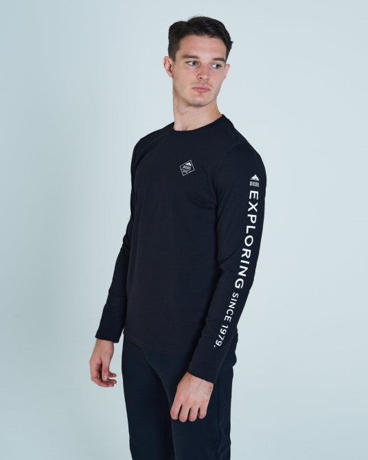 Bryson Ls Tee Schwarz Diesel Navy