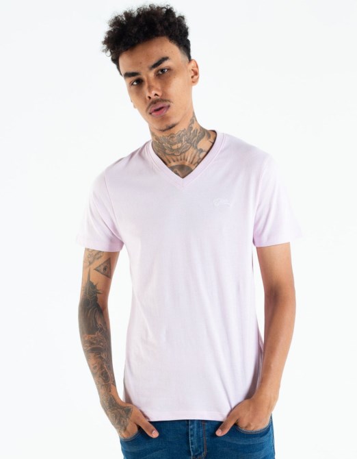 Lila Basic Scott T-shirt Mit V-ausschnitt Winsome Orchid Diesel