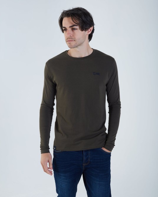 Gelber Diesel Basic Scott L/s Militärgrün