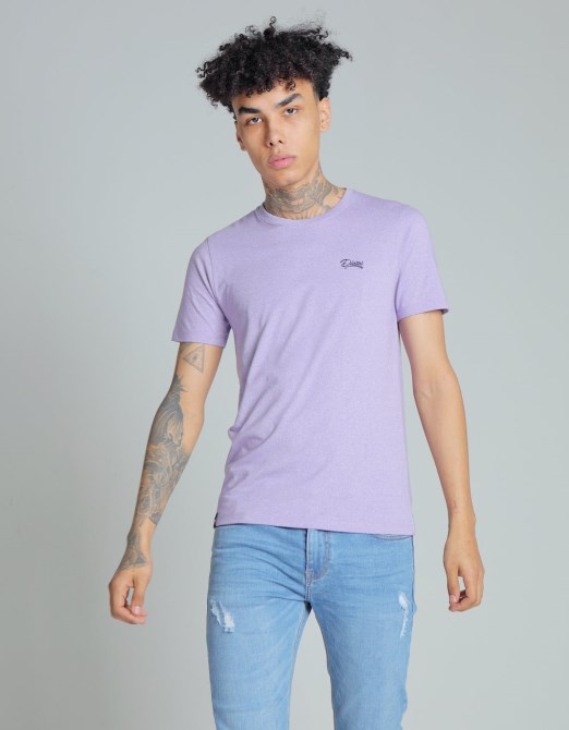 Diesel Basic Mattes O-neck-t-shirt Violett Haze Rot