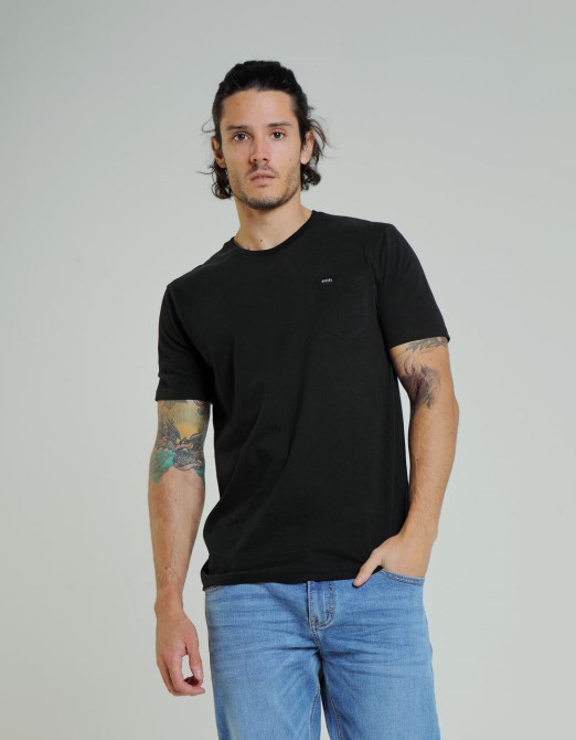 Red Diesel Basic Brett Pocket Tee Schwarz
