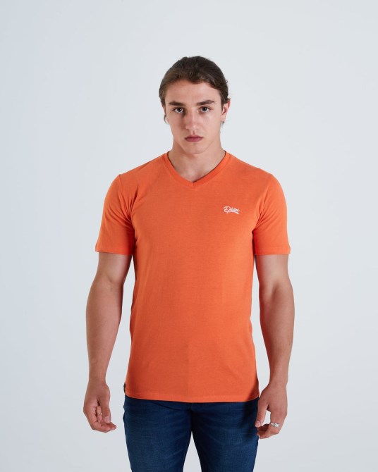 Basic Scott T-shirt Mit V-ausschnitt Tigerlily Diesel Pink