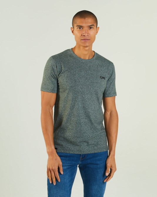 Braun Diesel Basic Matt O Neck Tannengrün