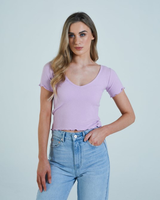 Catherine Tee Dusky Lilac Diesel Gelb