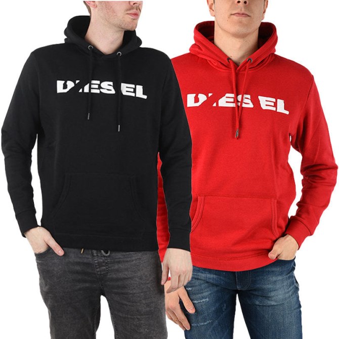 S Agnes Bro Hern Sweat Hoodie Lässiges Kapuzentop Sweatshirt Pullover Hoody Diesel Schwarz/dunkelgrau/navy/schwarz/grau