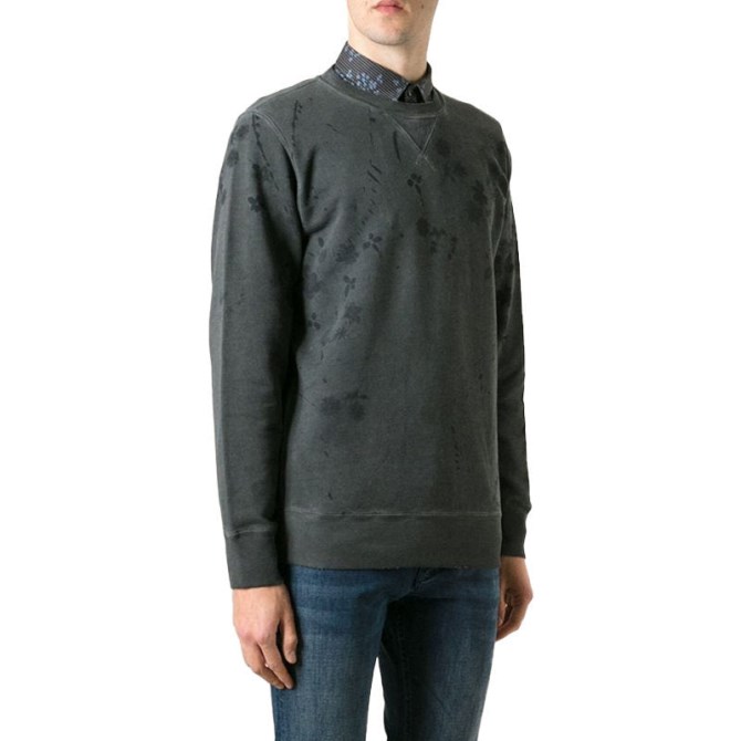 Diesel S Crix Herren-sweatshirts Langarm Normaler Schwarzer Lässiger Pullover Jumper