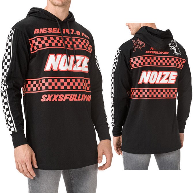 Diesel T Prodigy Herren-sweatshirt Hoodie Regular Fit Lässiger Langarm-pullover