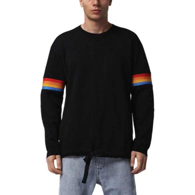 Diesel S Gail Felpa Herren-sweatshirts Ziehen Lässigen Langarmpullover Mit Rundhalsausschnitt An