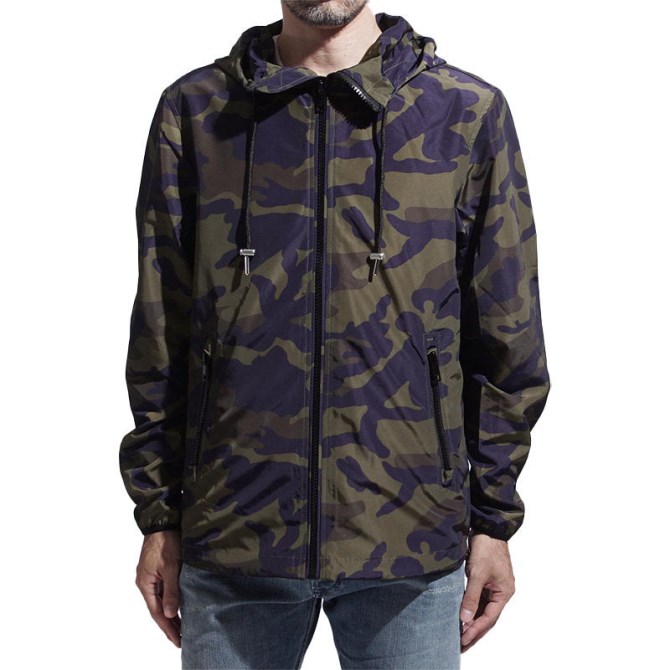 Diesel J Acousmatic Herrenjacke Wasserdichte Leichte Tarnjacke Mit Kapuze