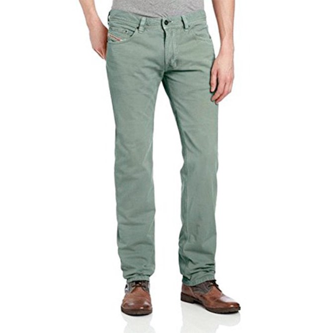 Diesel Safado 0810w Herren Jeans Regular Slim Lässig Gerade Baumwollhose