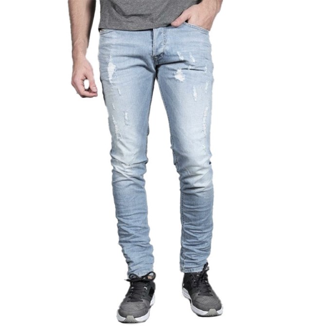 Diesel Tepphar 0849e Herren Denim Jeans Stretch Slim Fit Karotte Freizeithose
