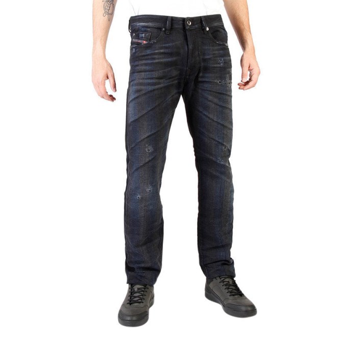 Diesel Buster 0844e Denim-Jeans Für Herren, Normale, Schmal Zulaufende Freizeithose In Used-Optik