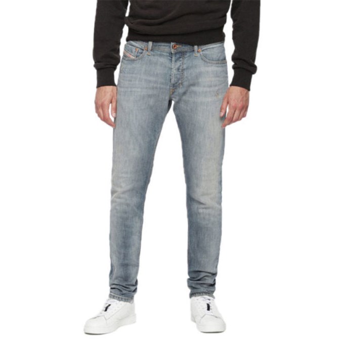Tepphar 084uk Herren Denim Lässig Lyocell Jeans Stretch Slim Fit Carrot Diesel