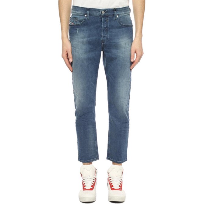 Diesel Jifer 084nv Herren-denim-jeans Lässige Stretch-hose Mit Schmal Zulaufendem Schnitt