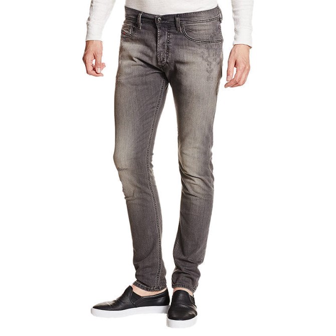 Tepphar 0674u Herren-denim-jeans Slim Fit Carrot Leg Stretch Distressed DNA Diesel