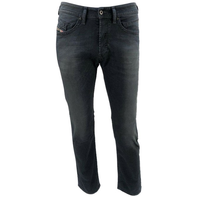 Akee 0681h Herren-denim-jeans Regular Slim Tapered Stretch Dunkelblaue Hose Diesel