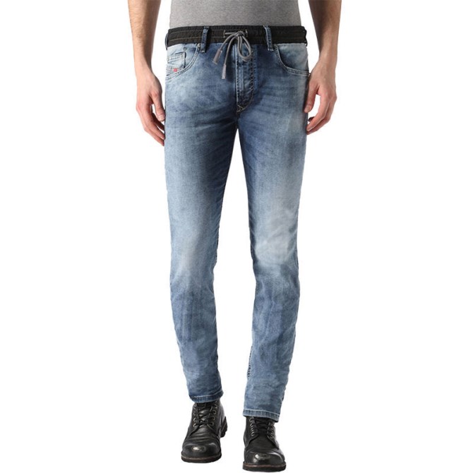 Diesel Waykee Bn Ne 0672a Herren Denim Jogg Jeans Stretch Normal Gerade