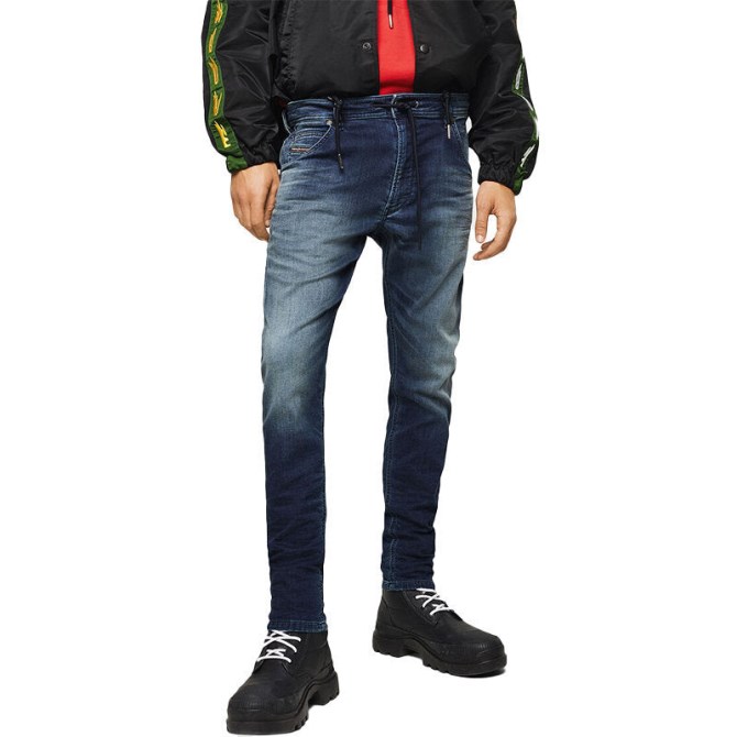 Diesel Krooley 069hh Herren Denim Jogg Jeans Slim Fit Lässig Relax Jogginghose
