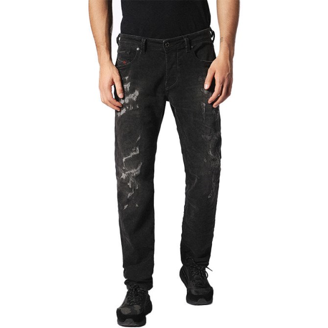 Diesel Larkee Beex 0688w Herren-denimjeans Normal Geschnittene Lässige Hose Mit Schmal Zulaufenden Beinen