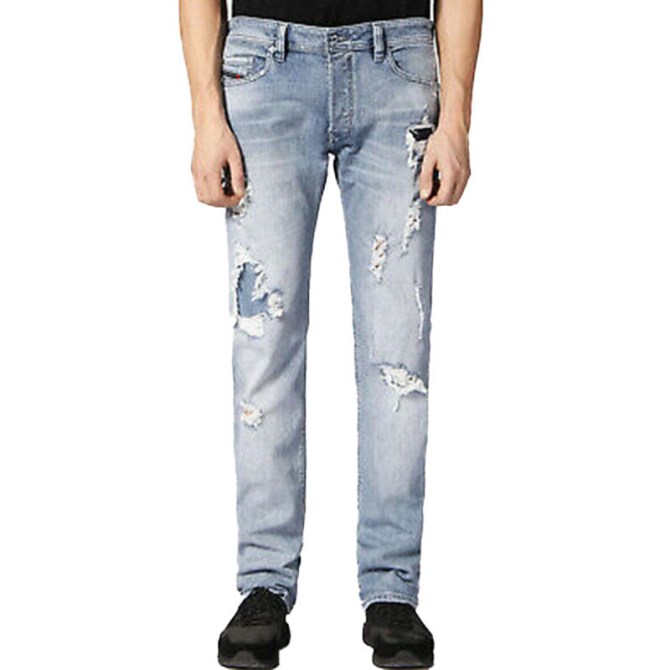 Belther C84nu Herren-denim-jeans Casual Stretch Regular Slim Schmal Zulaufende Hose Diesel