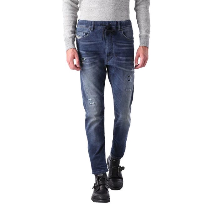 Narrot-ne 0666w Herren-denim-jeans Sweat Jogg Distressed Regular Fit Carrot Diesel