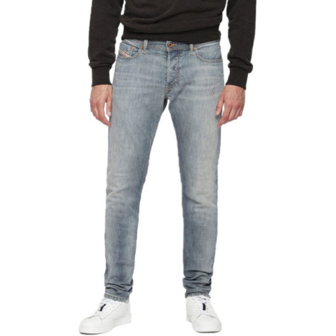 Tepphar 084uk Herren Denim Jeans Slim Fit Karotte Lässige Jeanshose Lyocell Diesel