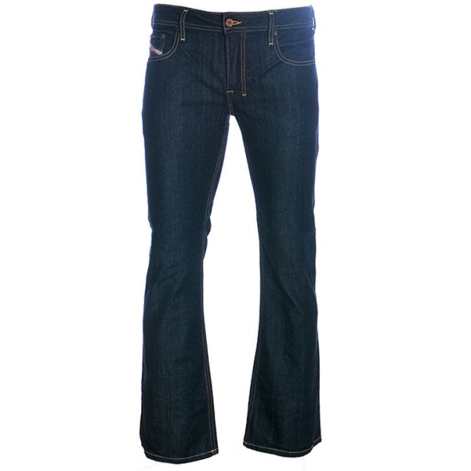 Diesel Herrenjeans Denim Regular Bootcut Fit Lässige Hose Indigo Hose