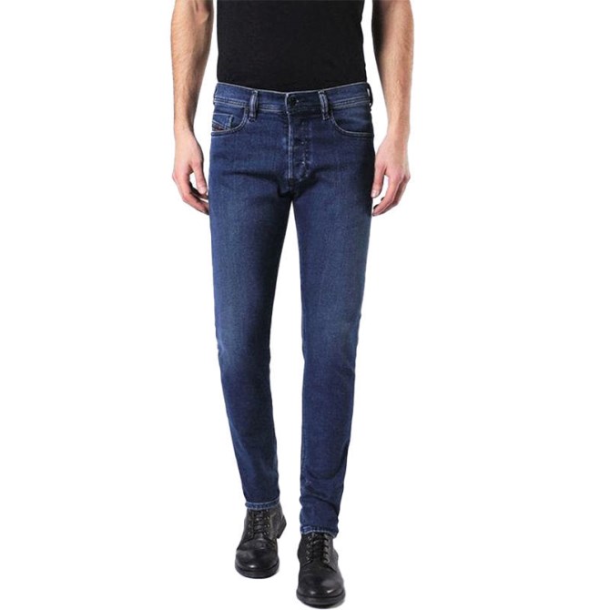 Diesel Tepphar 084eh Herrenjeans Denim Slim Carrot Fit Lässige Baumwollstretchhose
