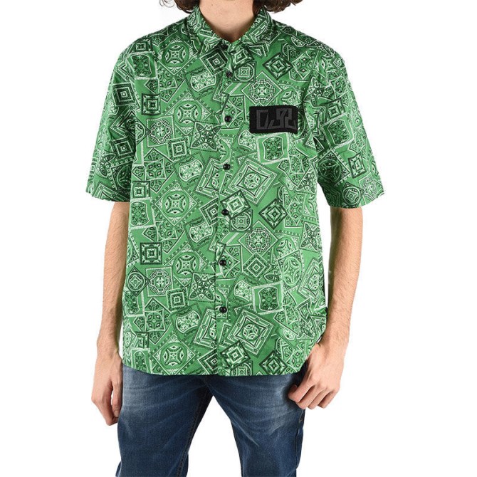 Diesel S Fry Herrenhemd Regular Fit Lässig Baumwolle Kurzarm Arbeit Smart Office