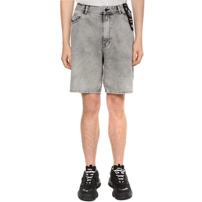 D Willoh 0nawa Herren Denim Jeans Shorts Sommer Lässig Strang Verblichene Shorts Diesel