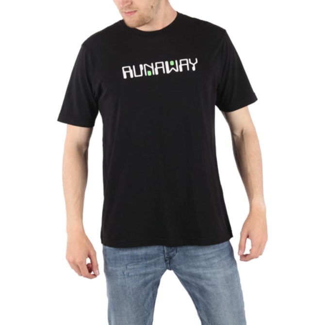 Diesel T Just Zd 0sayp 900 Herren T-shirt Grafikdruck Rundhals Sommer Schwarzes T-shirt