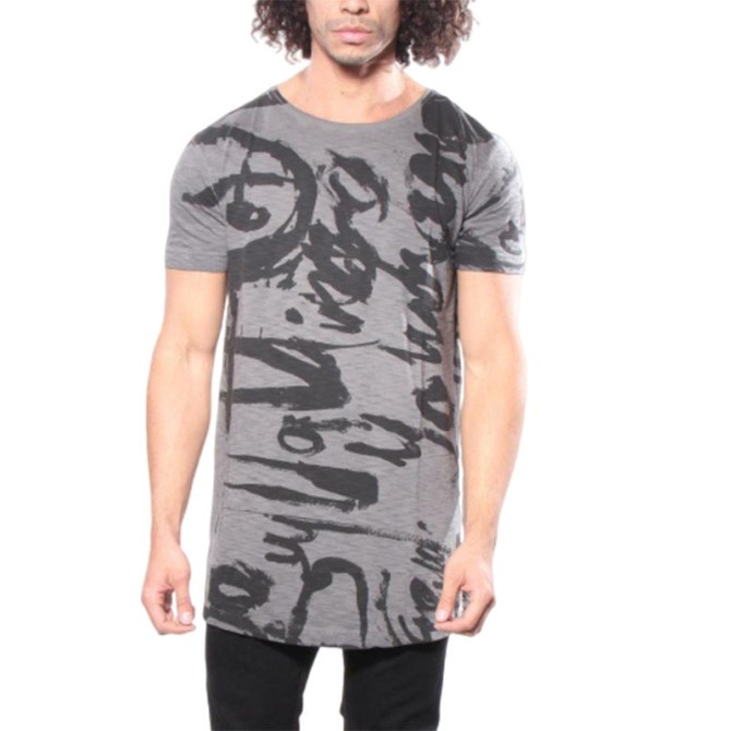 T Lang Ma Grafik Herren T-shirt Kurzarm Rundhals Sommer Baumwoll T-shirt Diesel