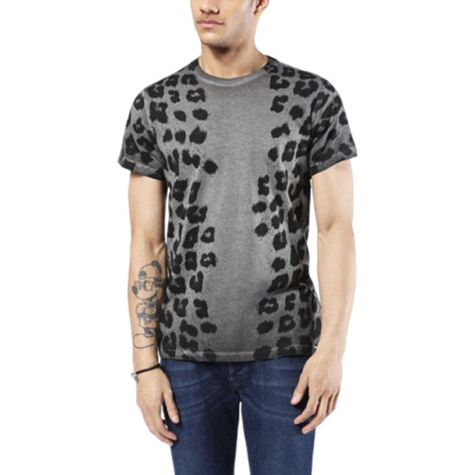 T Diego Gb Herren T Shirt Kurzarm Rundhals Lässig Sommer Baumwolle Print Diesel