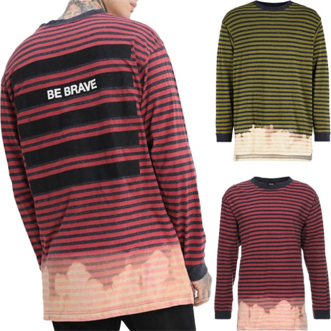 Diesel T Halo Herren-t-shirt Mit Rundhalsausschnitt, Lässige, Langärmlige Sommer-t-shirts Aus Baumwolle