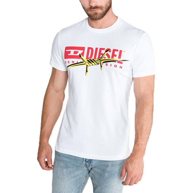 Diesel T Diego Bx2 Herren T-shirt Rundhals Kurzarm Lässiges Baumwoll-t-shirt