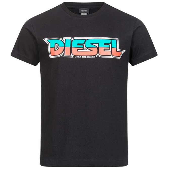 Bmowt Just B Herren T Shirt Rundhals Kurzarm Lässig Sommer Schwarz Tee Diesel