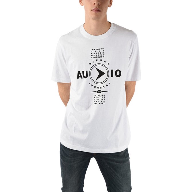 T Just Y2 Herren T-shirt Kurzarm Rundhals T-shirt Sommer Lässig Top Diesel