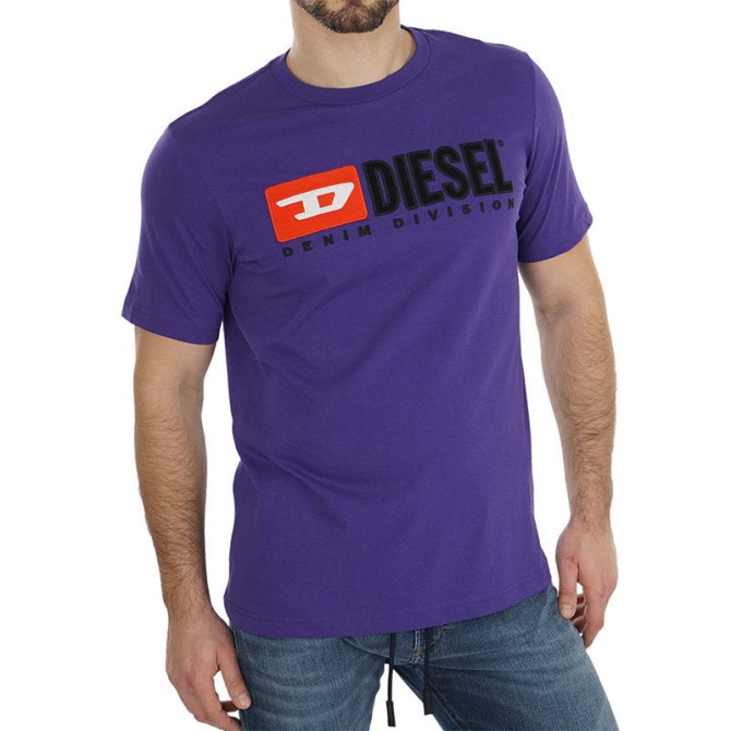 T Just Division Herren T-shirt Kurzarm Rundhals Top Lässig Sommer Tee Diesel