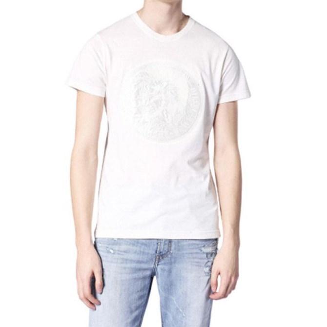 T Diego Sk Herren T-shirt Baumwolle Rundhals Lässig Sommer Kurzarm T-shirt Diesel