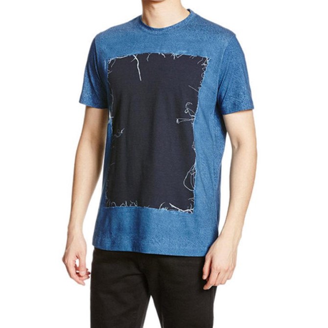 T Joe Mw Herren T-shirt Kurzarm Rundhals Lässig Sommer Baumwolle Tees Diesel