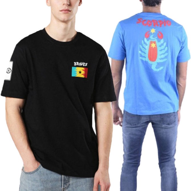 Diesel T Just Zb Herren T-shirt Kurzarm Rundhals Lässige Sommer Baumwoll T-shirts