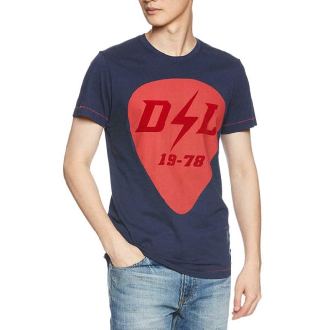 T Diego Rb Herren T Shirt Kurzarm Rundhals Lässig Sommer Baumwolle Tees Diesel