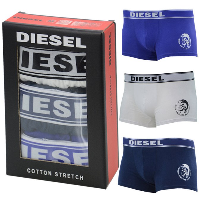 Herren Boxershorts Stretch 3er Pack Boxershorts Hochwertige Unterwäsche Geschenk Diesel